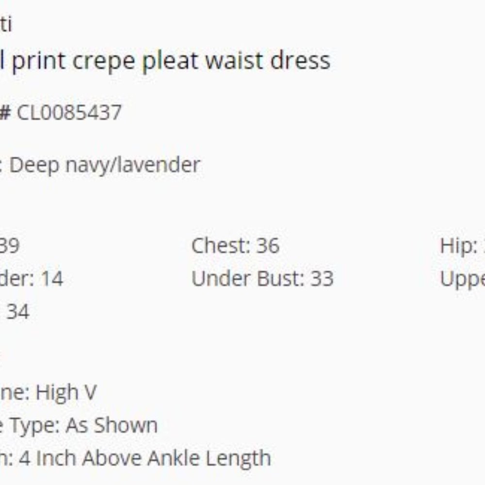 Floral Print Crepe Pleat Waist Dress